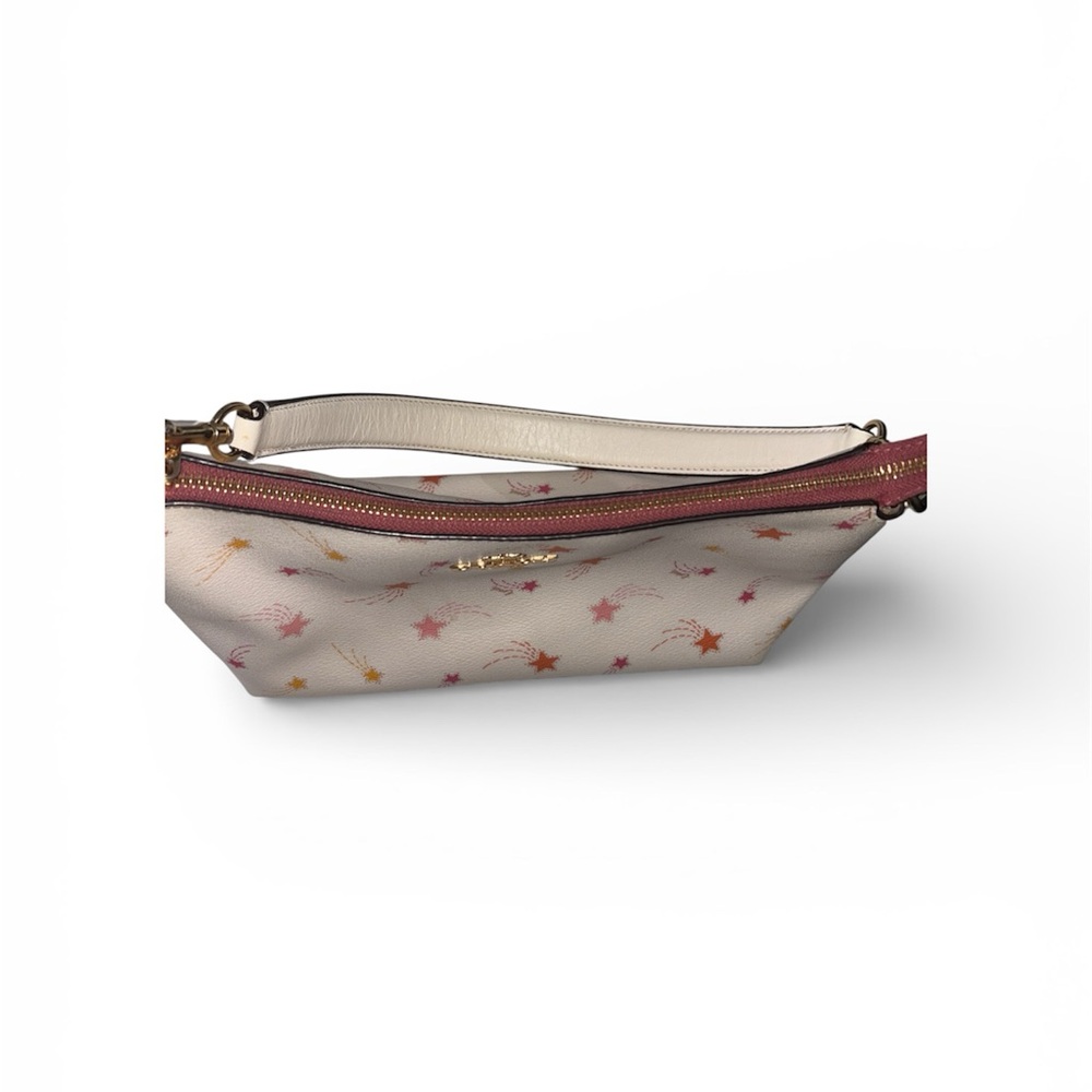 COACH White/Cream Color Clara Shoulder Bag With Shooting Star Print - Picture 7 of 9